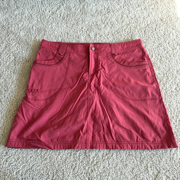 Athleta Dresses & Skirts - Athleta women’s raspberry red outdoors fitness Skort size 10 medium